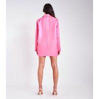 Missy Empire Mid Pink Oversized Mini Blazer Dress New Look | New Look (UK)