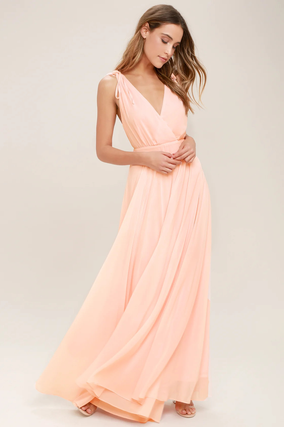 Dance the Night Away Blush Pink Backless Maxi Dress | Lulus (US)