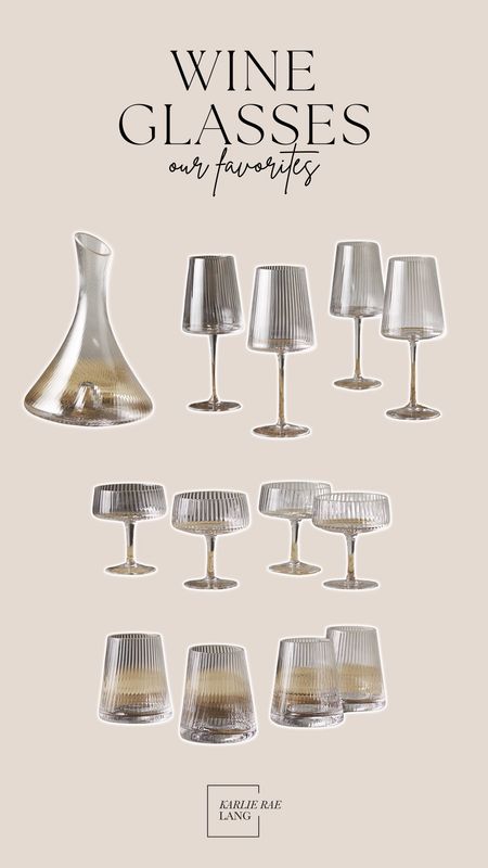 Wine glasses, arhaus, glasswear, drink wear, decanter, red wine, white wine, coupe glasses, ribbed wine glasses 

#LTKFind #LTKhome #LTKSale