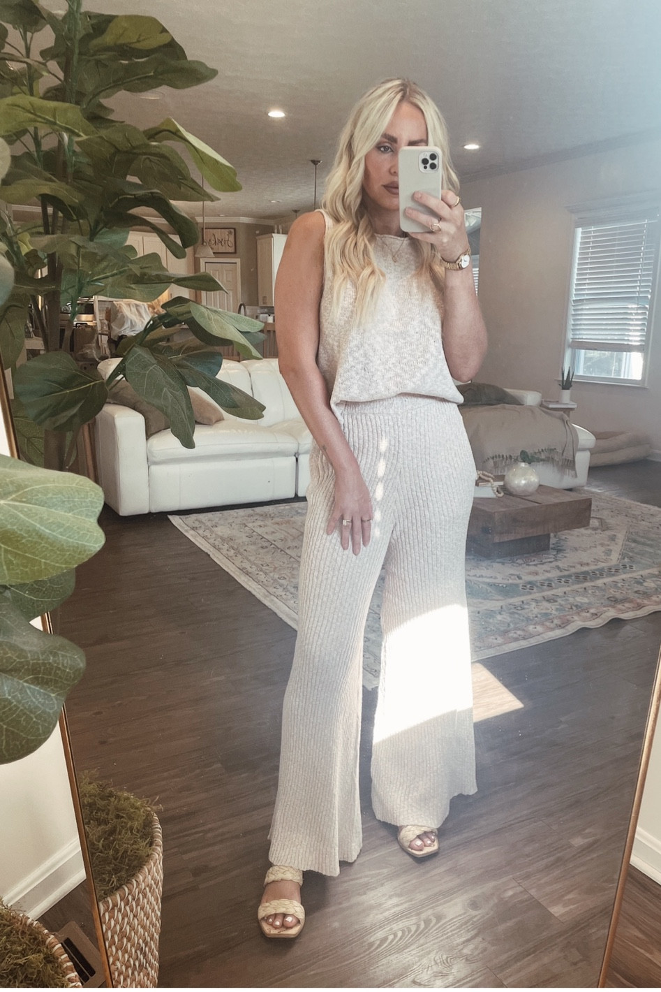 Comfy two piece #freepeople set. Wearing size S. TTS. Paired with #dolcevita sandals 🕊

#LTKstyletip #LTKshoecrush #LTKsalealert