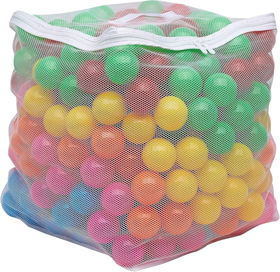 Amazon Basics BPA Free Crush-Proof Plastic Ball, Pit Balls with Storage Bag, Toddlers Kids 12+ Mo... | Amazon (CA)