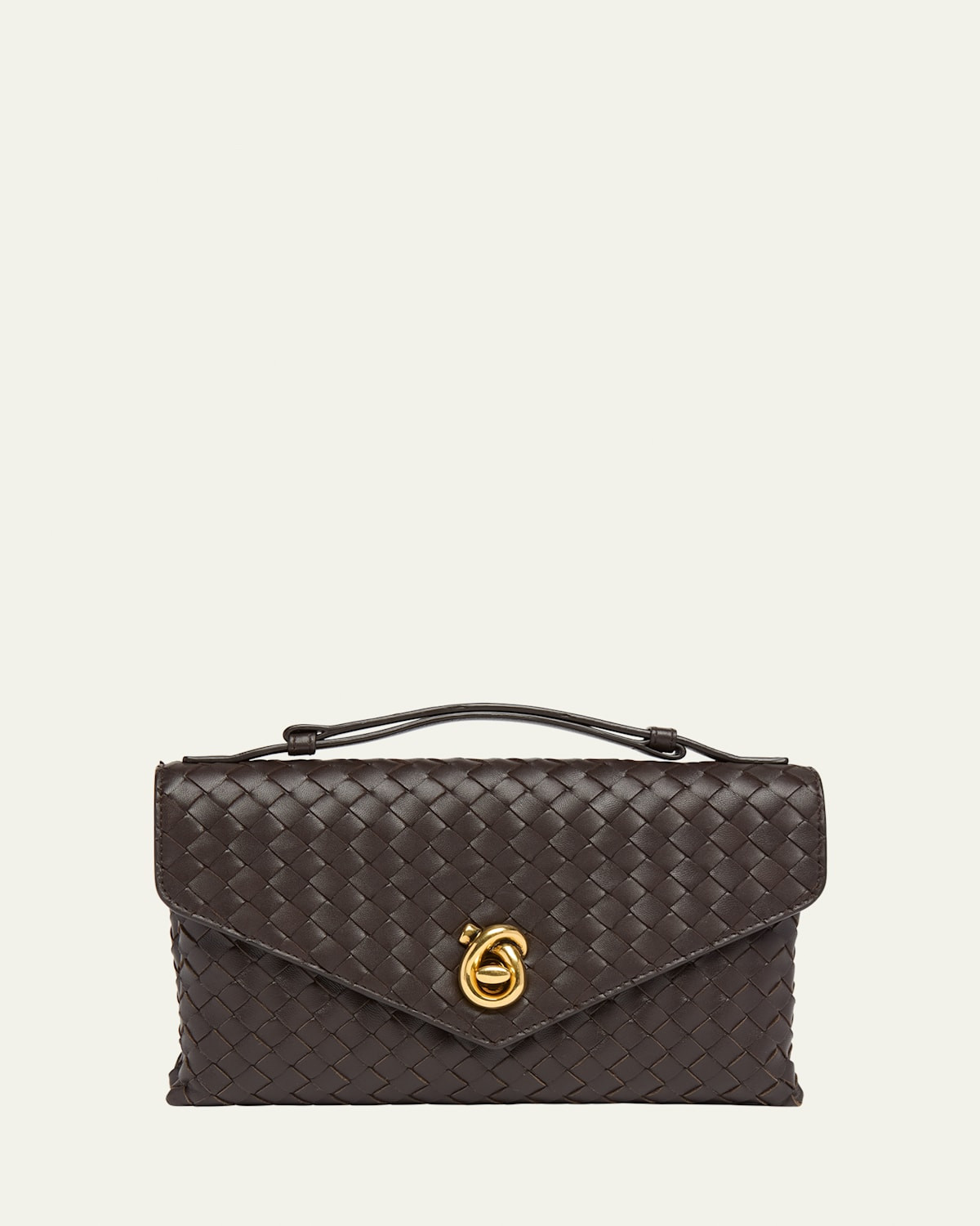 Knot Lock Leather Top-Handle Bag | Bergdorf Goodman