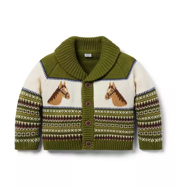 The Little Equestrian Baby Cardigan | Janie and Jack