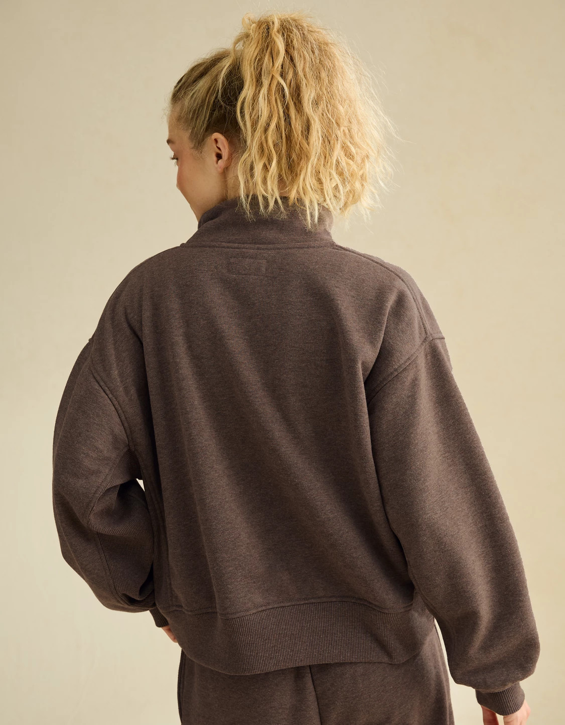 AE Everyday Luxe Quarter-Zip Sweatshirt | American Eagle Outfitters (US & CA)