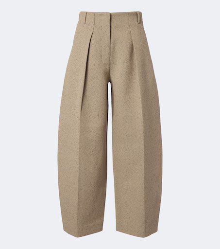 Jacquemus Ovalo cotton and wool-blend barrel-leg pants | Mytheresa (UK)