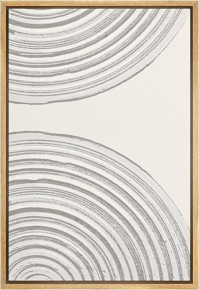 SIGNWIN Framed Canvas Print Wall Art Geometric Spiral Ring Landscape Abstract Shapes Illustration... | Amazon (US)