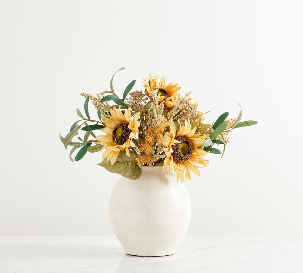 Faux Mixed Sunflower Bundle | Pottery Barn (US)