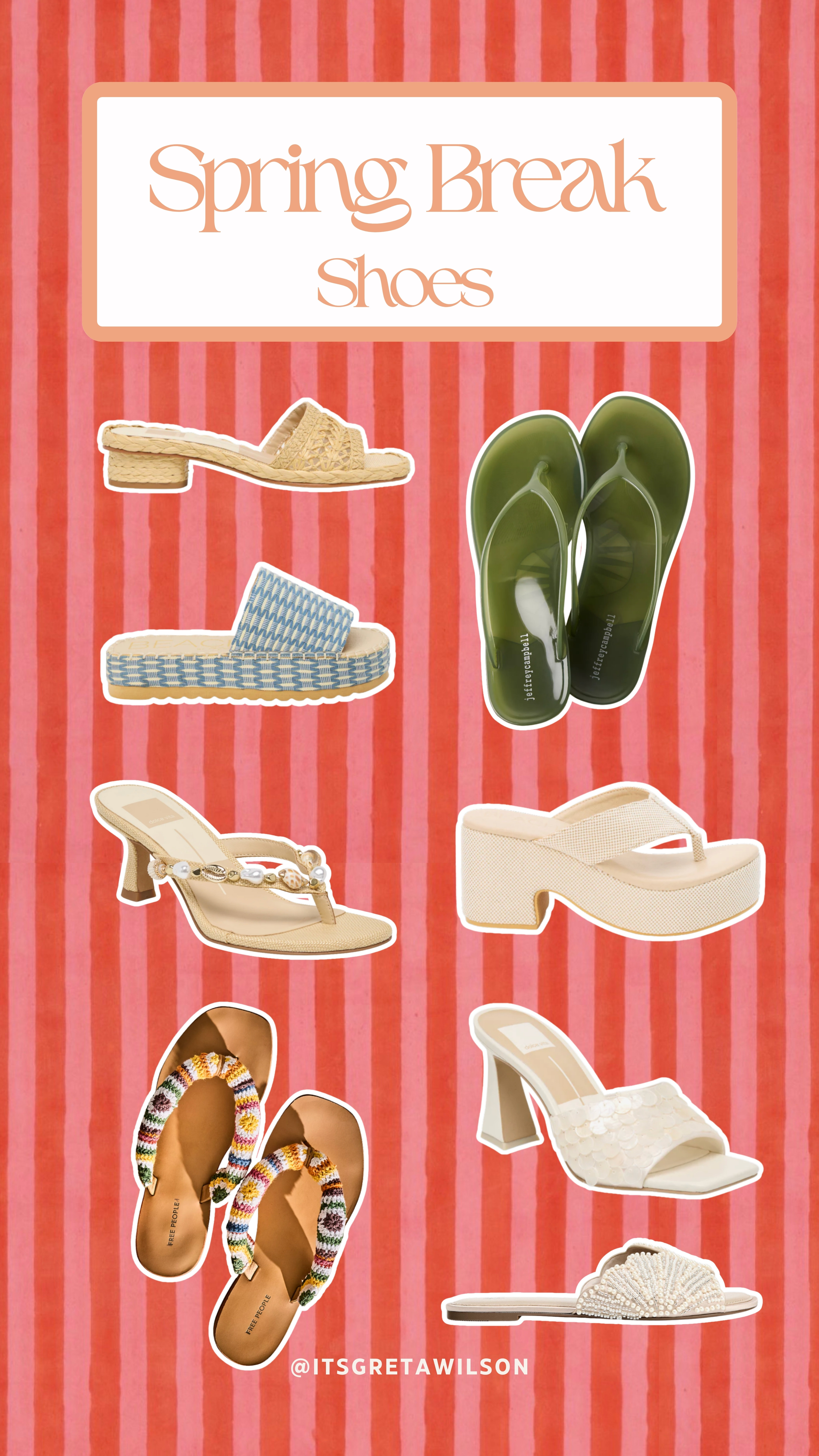 Spring Break Shoes 

 #LTKootd #LTKTall #LTKTravel