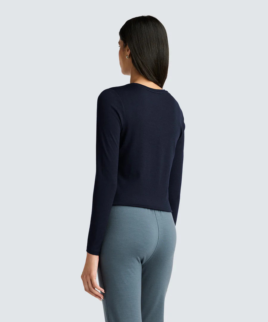 Women's Long Sleeve Merino Crew | Unbound Merino | Unbound Merino