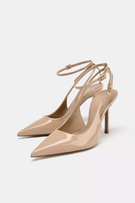 PATENT SLINGBACK HEELS | Zara US