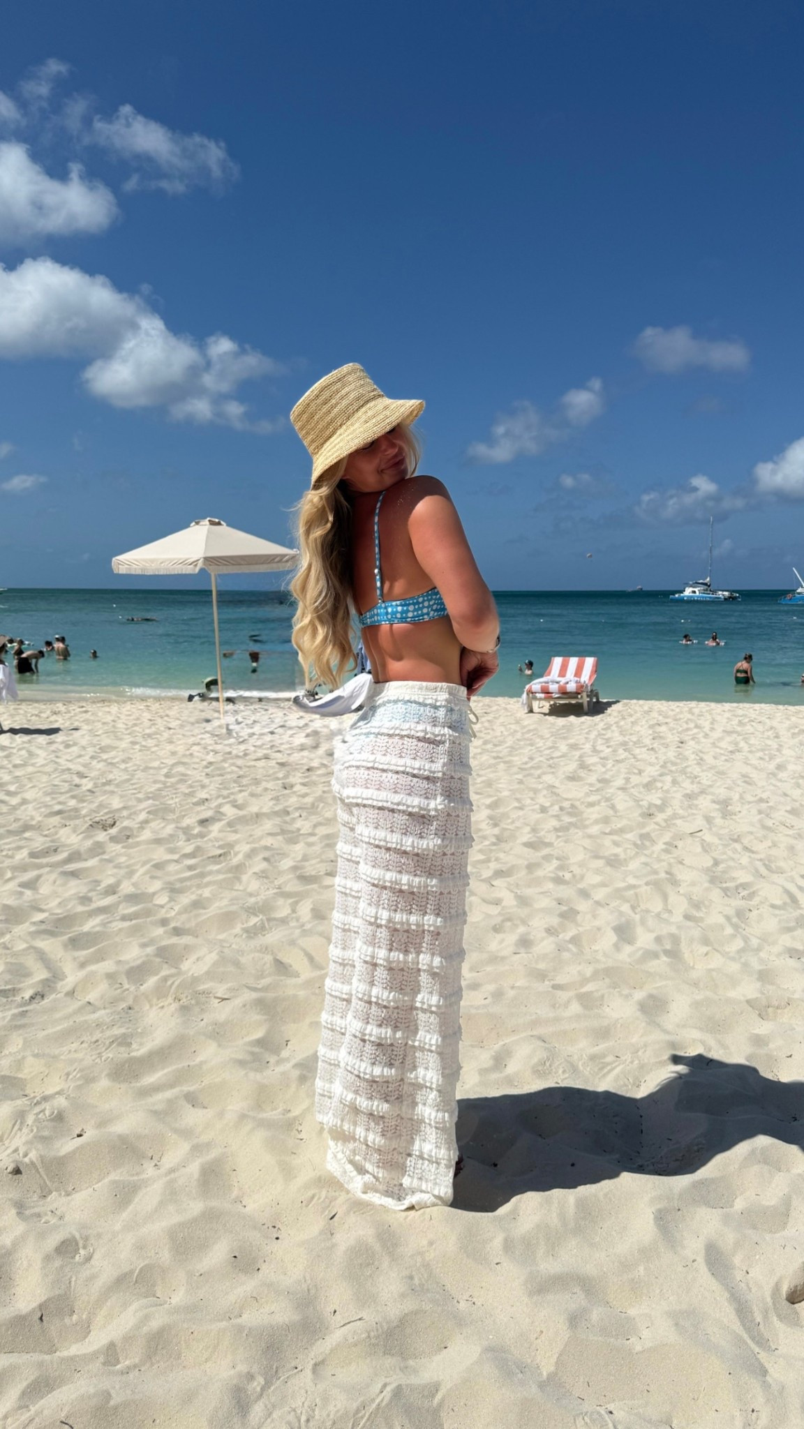 These pants are the cutest Amazon find! Suit is from dippin daisy. Small top, large bottoms!

 swimsuit outfits, one-piece swimsuit style, flattering bikini sets, high-waisted bikinis, ribbed swimwear, neutral swim palette, black swimsuit staple, white swimsuit look, beach-ready outfits, resort swim style, swimsuit with linen pants, swimsuit with sarong, swimsuit cover-up outfits, sheer cover-ups, crochet cover-ups, oversized button-down over swimsuit, straw hat beach look, poolside outfit inspo, beach club outfits, chic mom swimsuit style, tummy-friendly swimwear, supportive swim tops, vacation swim capsule, beach-to-bar outfits, swimwear styling ideas, luxury resort swimwear, tropical vacation swim style

#LTKootd #LTKmomlife #LTKTravel