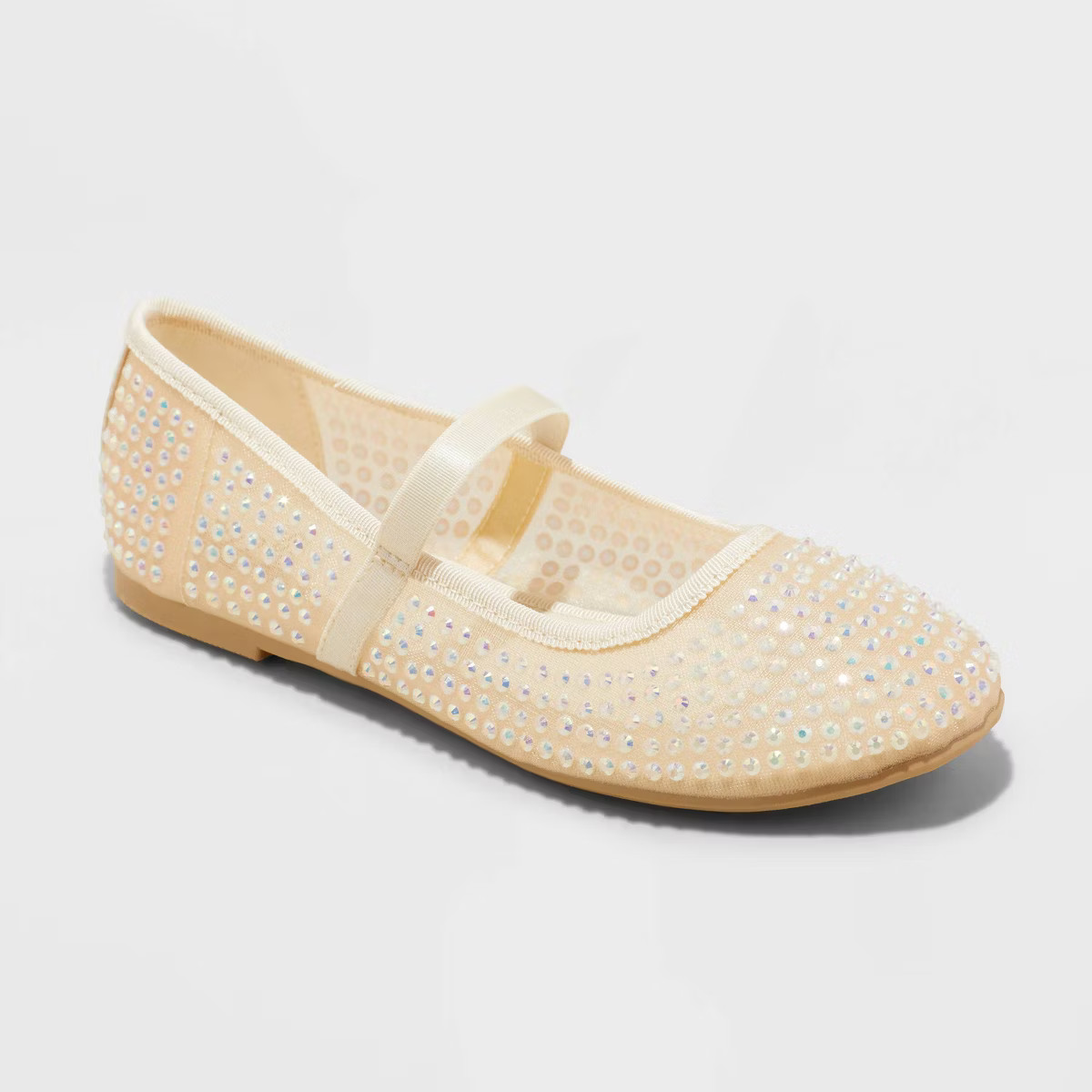 Kids' Faye Mesh Ballet Flats - art class™ Beige | Target