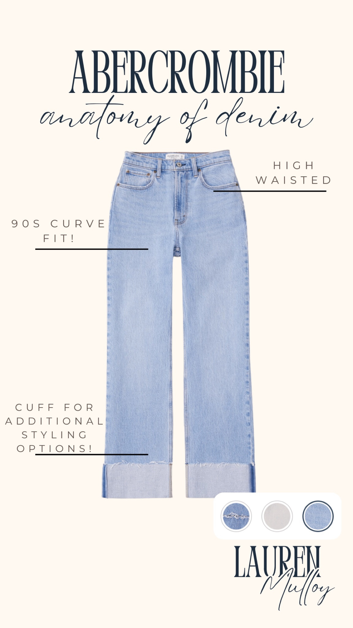 The anatomy of a really good pair of Abercrombie denim jeans🤌✨

Fit tips: tts, 26

Abercrombie denim, jeans, fall finds, back to school fashion, high waisted pants, jeans, wide leg jeans, wide leg denim, cuff denim, jeans styling, Lauren Mulloy

#LTKBacktoSchool #LTKSaleAlert #LTKStyleTip