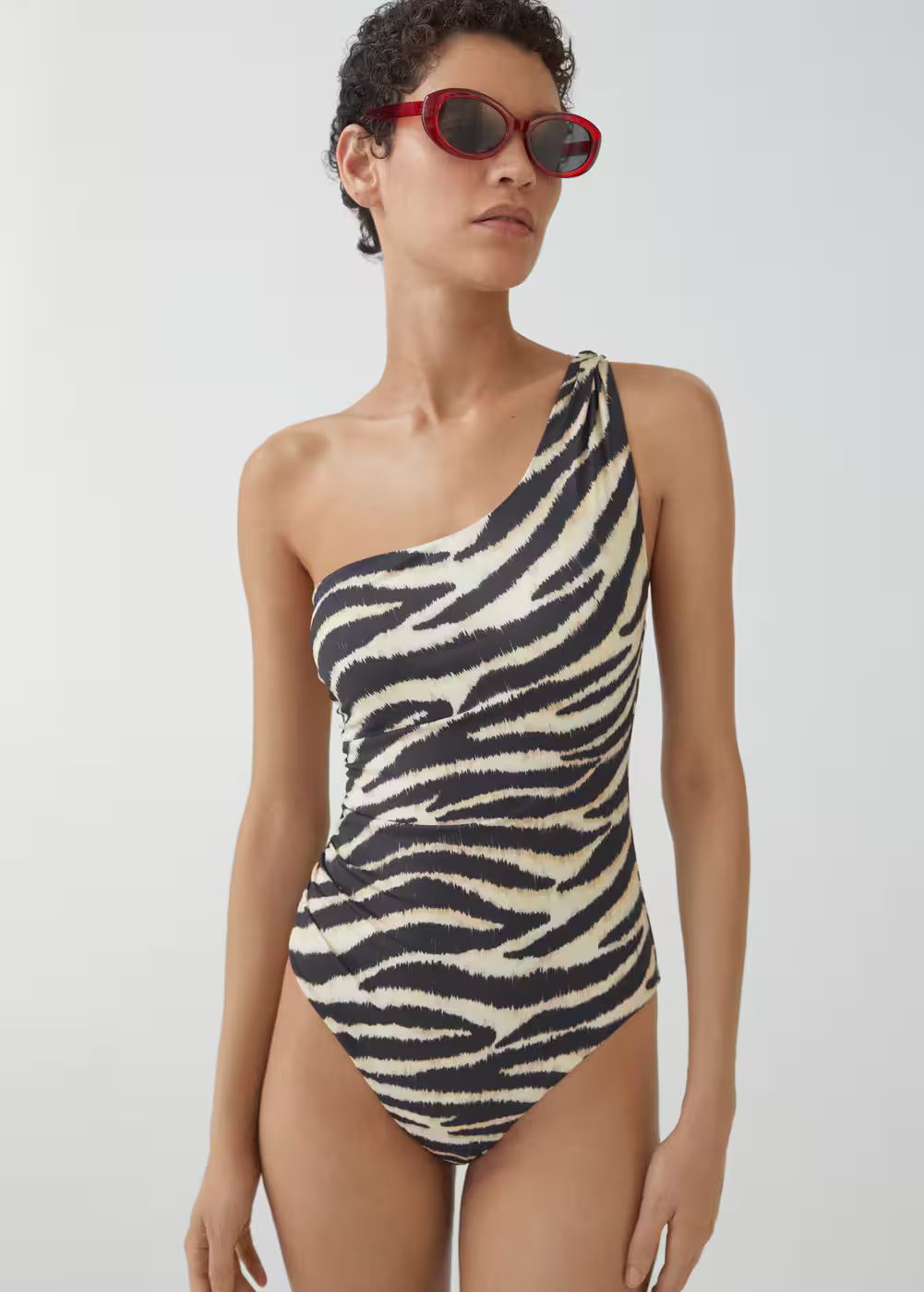 Animal print swimsuit -  Women | Mango USA | MANGO (US)