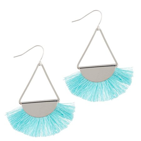 Bay Studio Tassel Fan Teardrop Earrings One Size Turquiose | Walmart (US)