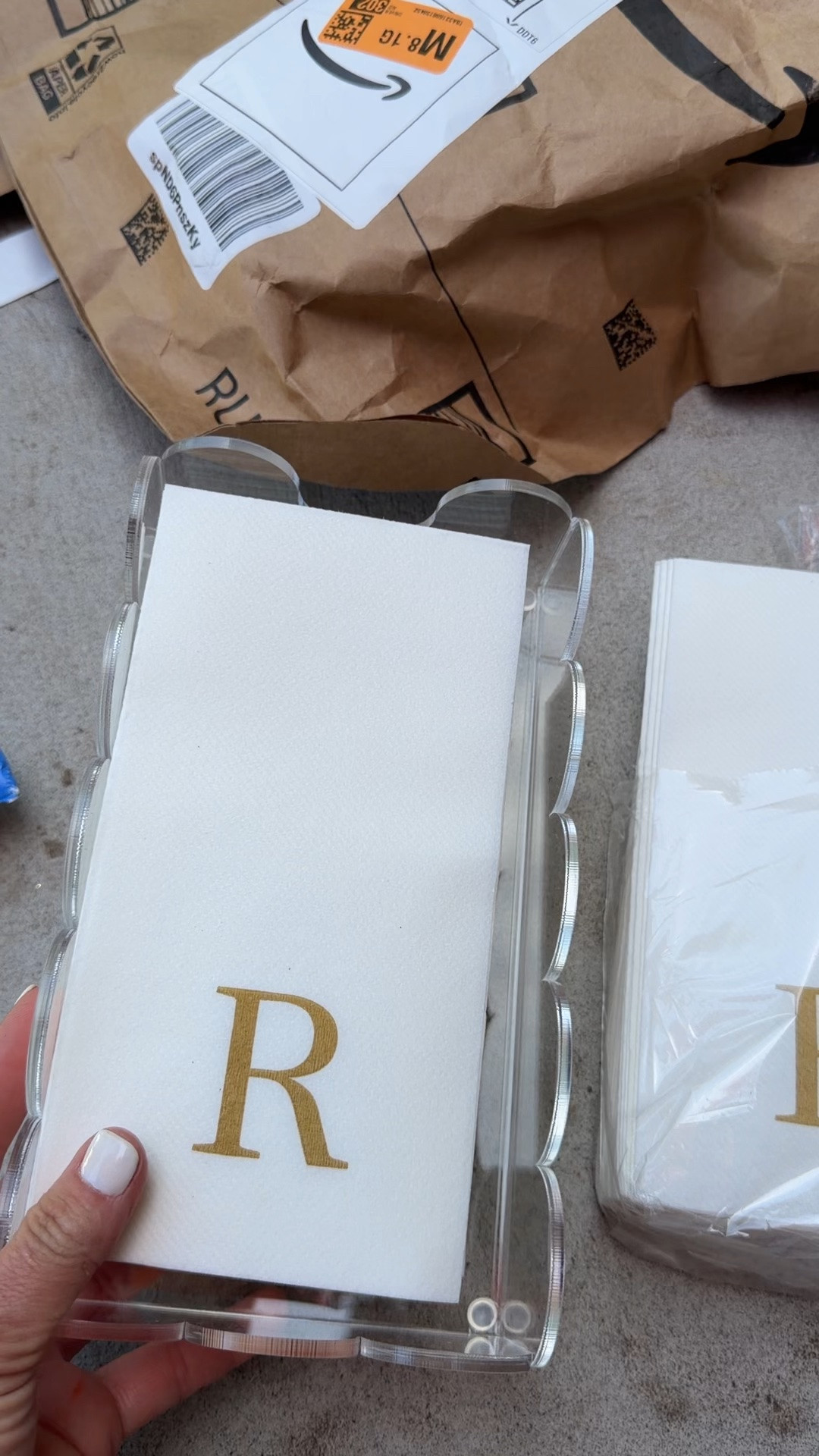 hand towels for my guest bathroom
love this acrylic tray and disposable towels
cute gift idea or a little update for your bathroom

#LTKHome #LTKWedding