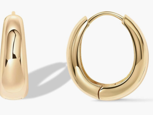 These simple gold hoops really make a statement!  

 #LTKootd #LTKU #LTKBeauty