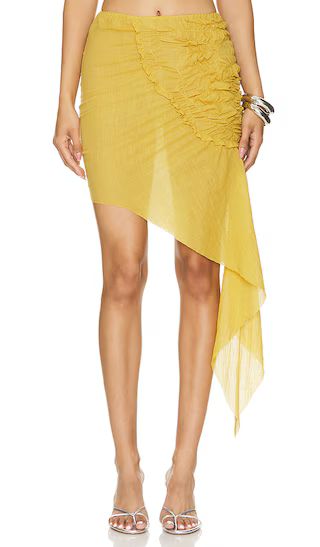 Hortensia Skirt in Mustard | Revolve Clothing (Global)