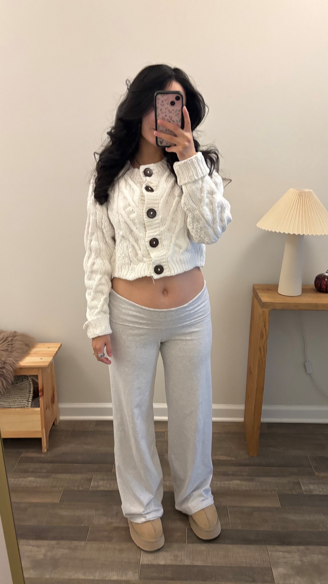 Free People bonfire cardigan (m)
Priscilla pants 

#LTKBump