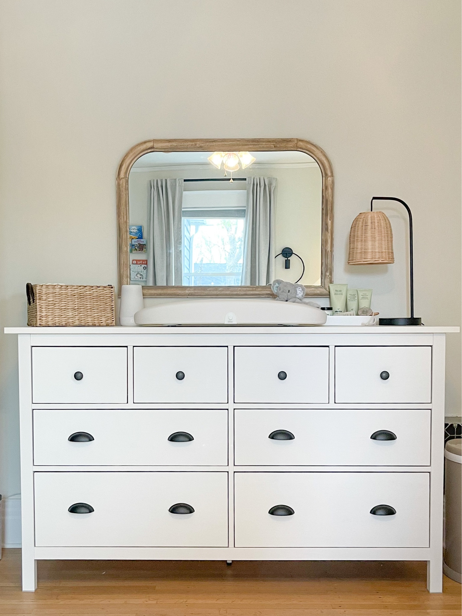 Neutral modern nursery
Dresser styling and decor
IKEA dresser
Home decor

#LTKbaby #LTKhome
