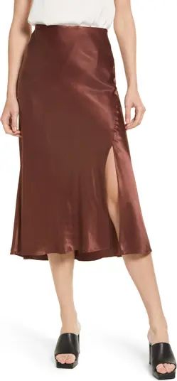 Maya Satin Midi Skirt | Nordstrom