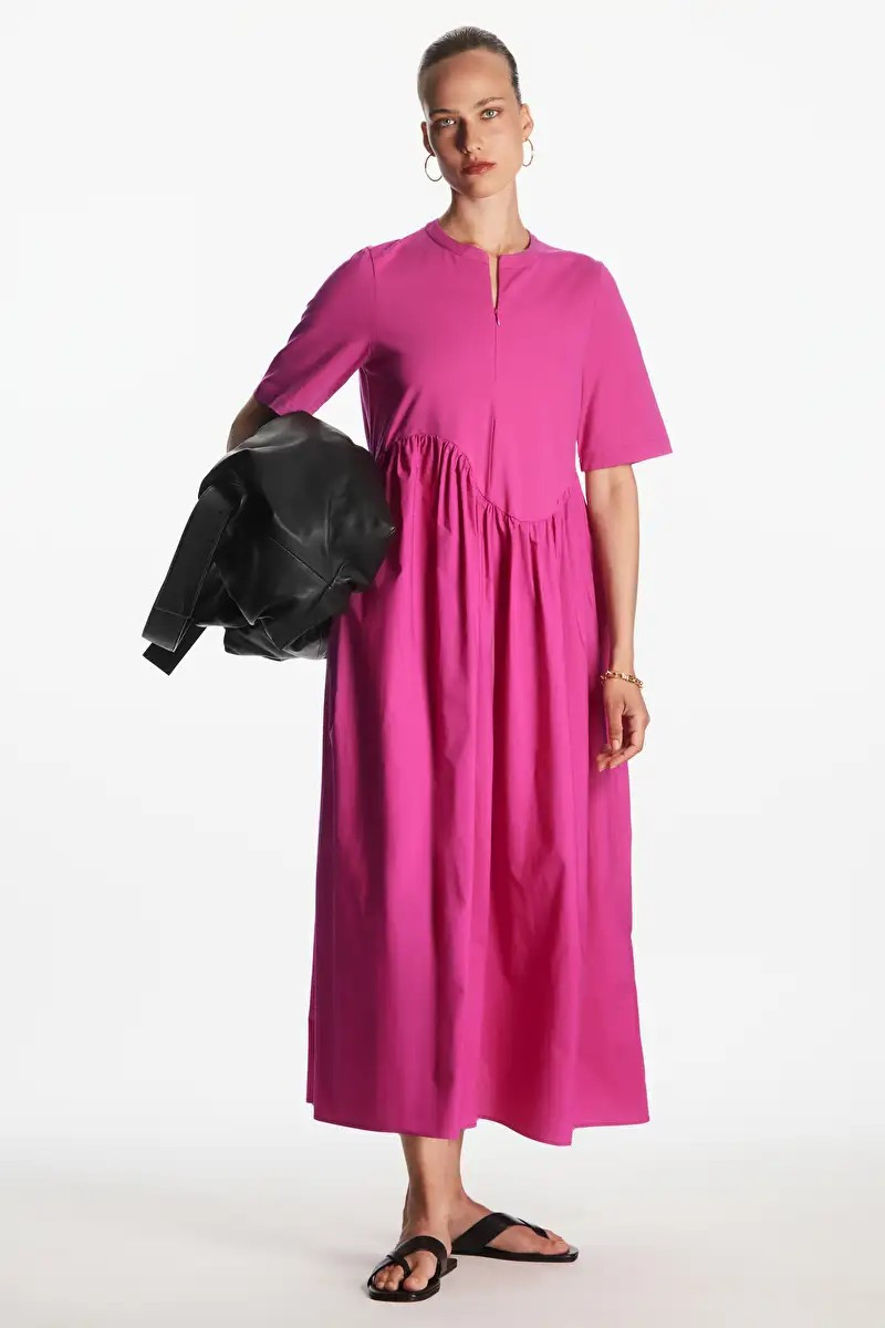 OVERSIZED ASYMMETRIC-WAIST DRESS | COS (US)