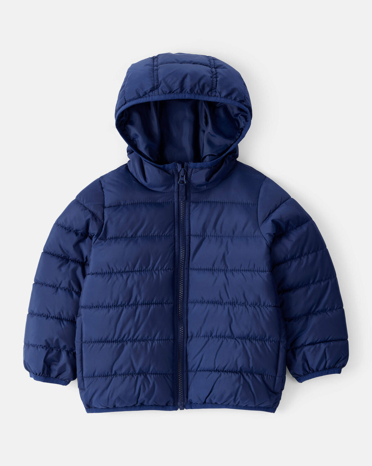 Toddler Packable Hooded Puffer Jacket - Navy Blue | Carter's Inc