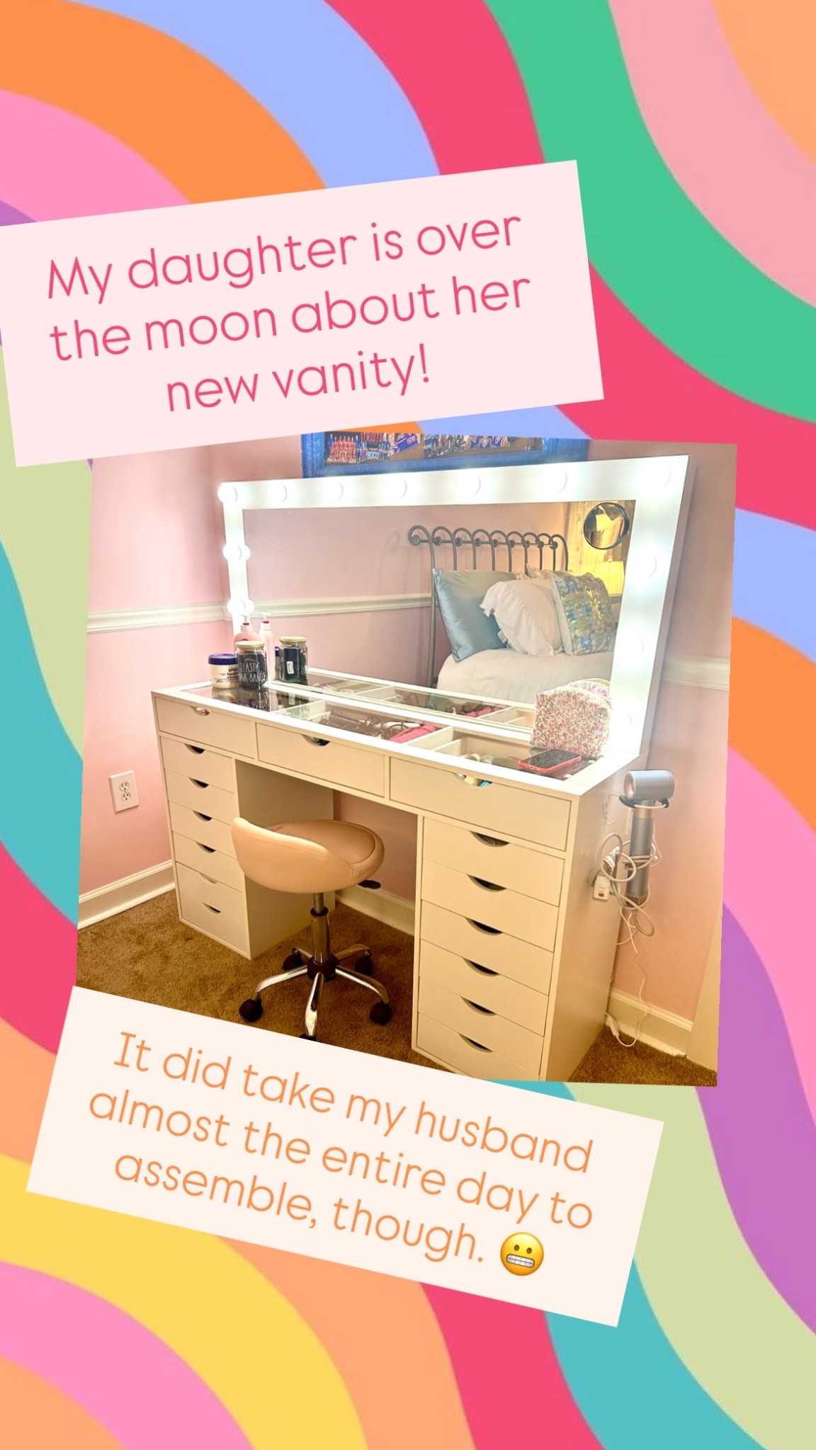 This is the perfect vanity for your teen/tween girls! 15 drawers for ALL THE THINGS! 

#LTKselfcare #LTKgrwm #LTKmomlife