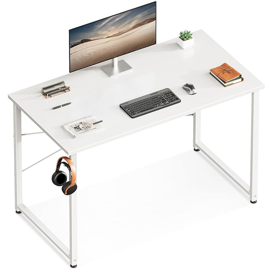 ODK 40 Inches Computer Desk for Home Office, Office Table for Small Spaces, Writing Desk with Hea... | Amazon (US)