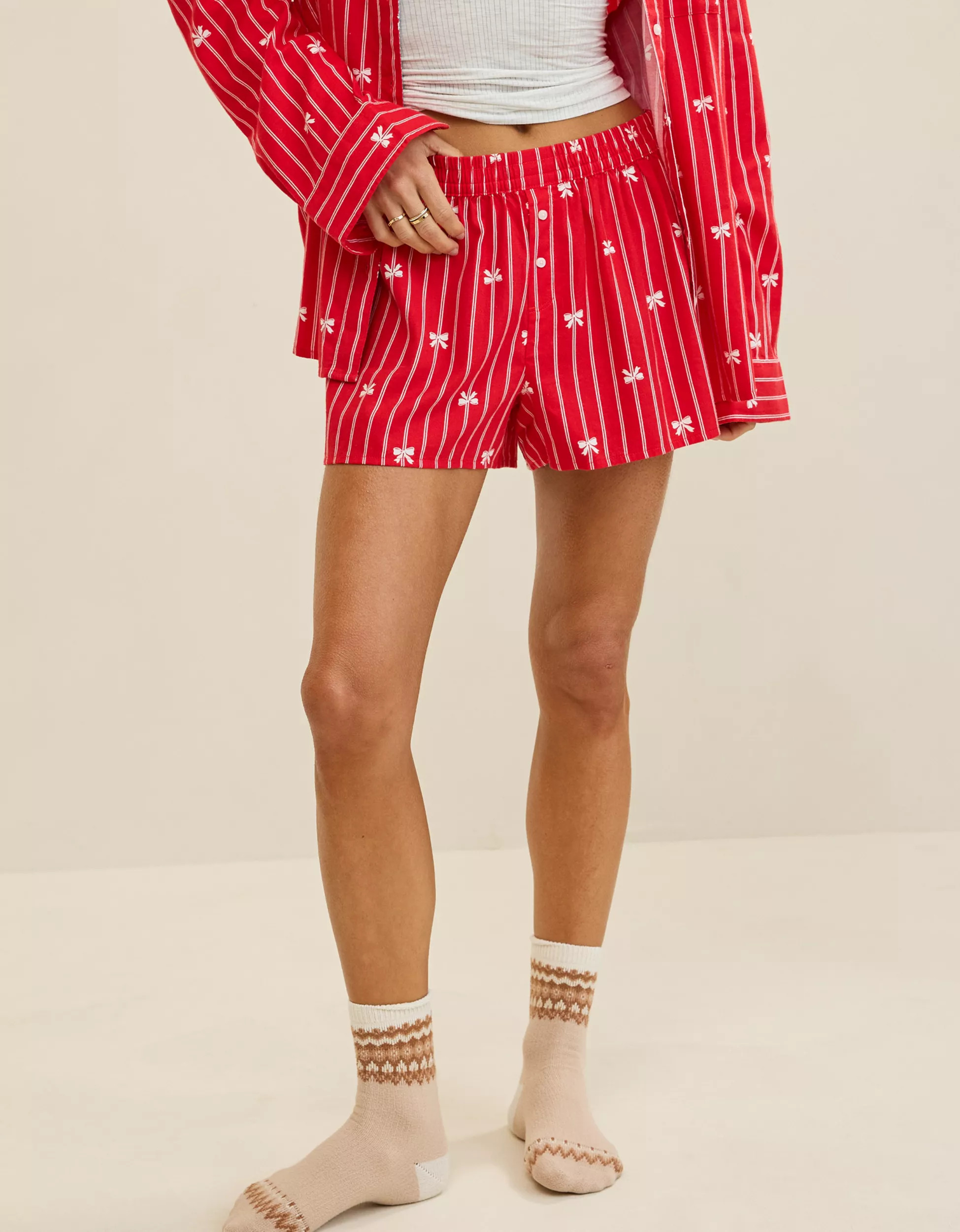 Aerie Flannel Girl Boxer | Aerie