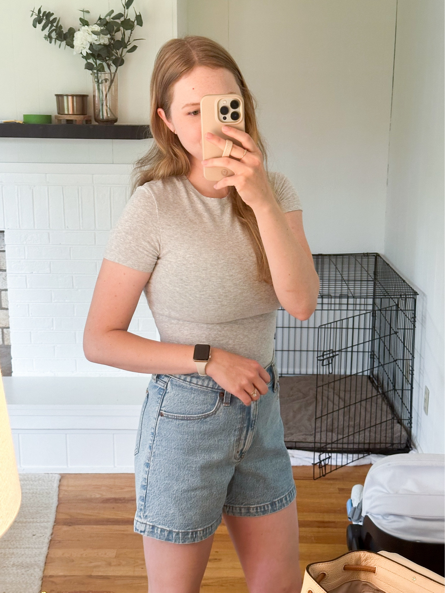 Easy summer mom uniform ☀️ top is size small (the medium fits me better) shorts size 27

#LTKFindsUnder100 #LTKStyleTip