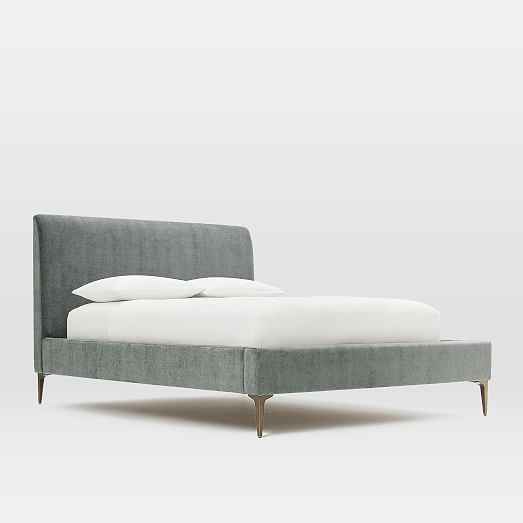 Andes Deco Upholstered Bed | West Elm (US)