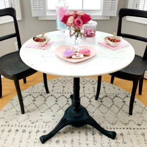 Rae Round Marble Pedestal Bistro Dining Table | Pottery Barn (US)