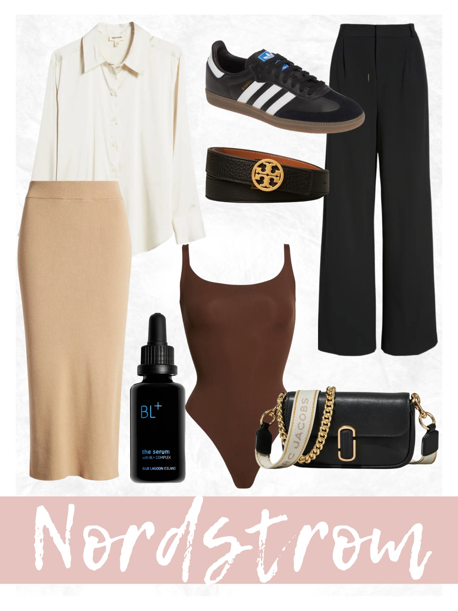 Fall style, fall outfits, office outfits, workwear, trousers, bodysuit, skims, silk blouse, button down, samba, adidas

#LTKstyletip #LTKSeasonal #LTKworkwear