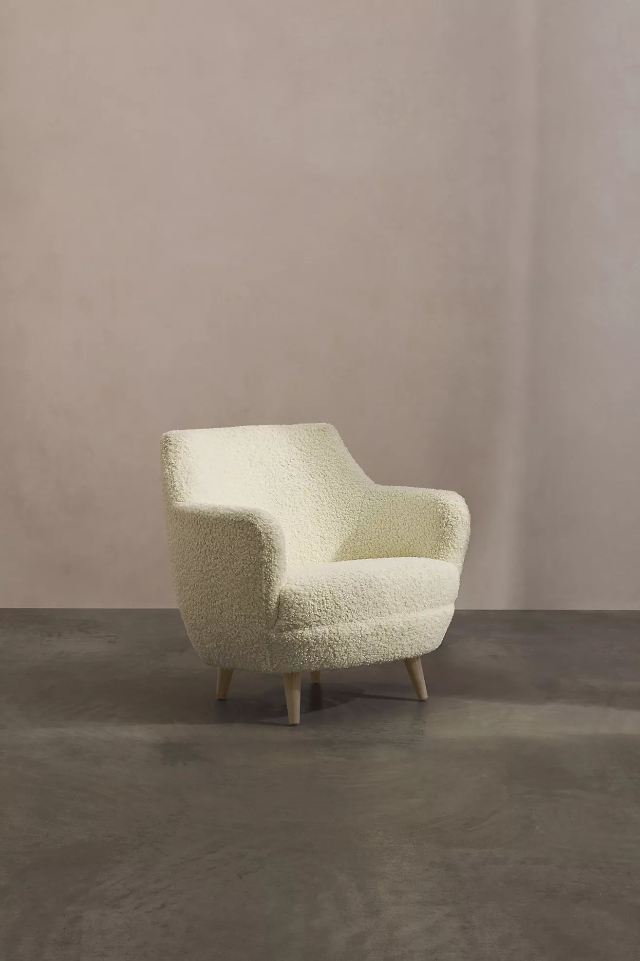 Lemieux et Cie Cream Sherpa Egg Chair | Anthropologie (US)