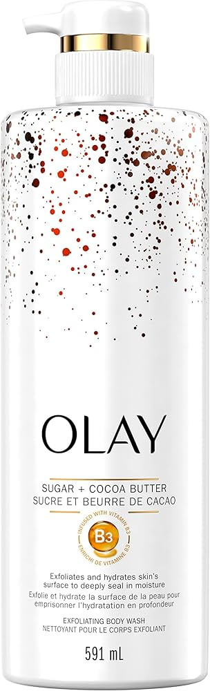 OLAY PREMIUM EXFOLIATING & MOISTURIZING Body Wash SUGAR COCOA BUTTER 591ML | Amazon (CA)