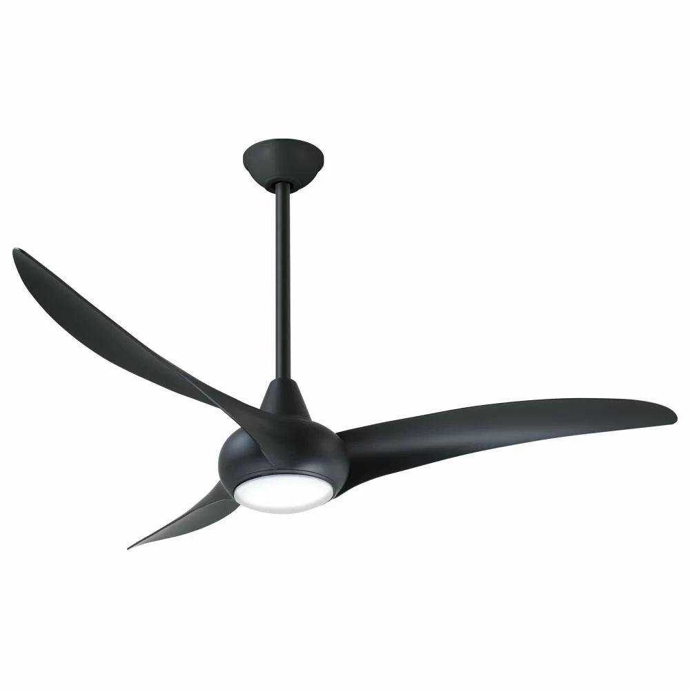 52'' Wave 3 - Blade LED Propeller Ceiling Fan with Remote Control and Light Kit Included | Wayfair North America