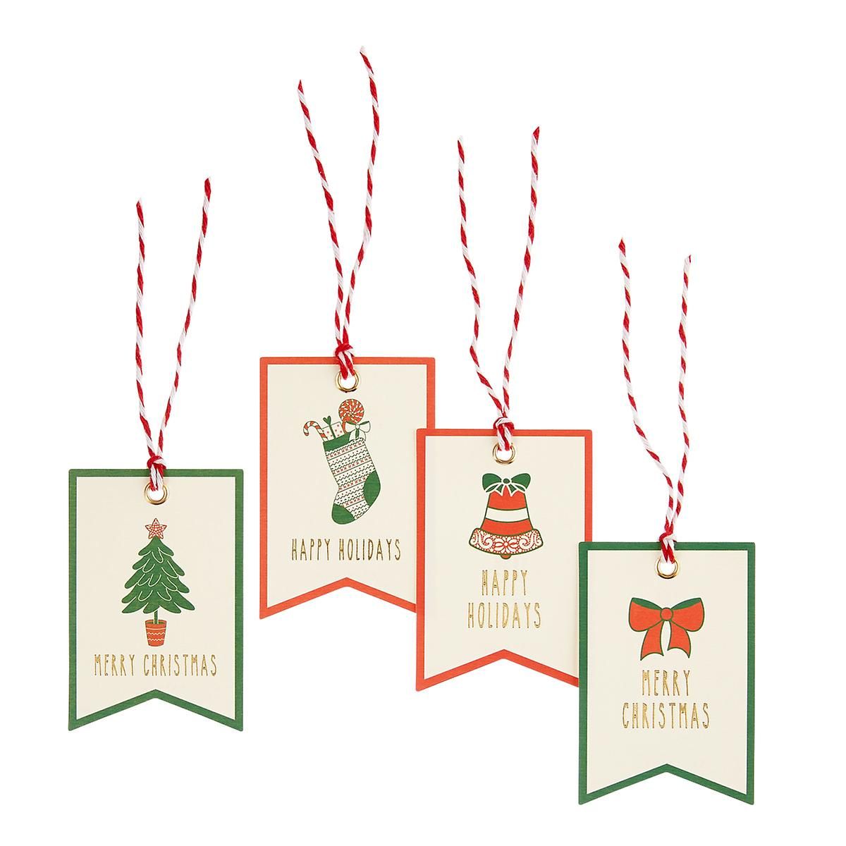 Traditional Pennant Gift Tags Pkg/24 | The Container Store