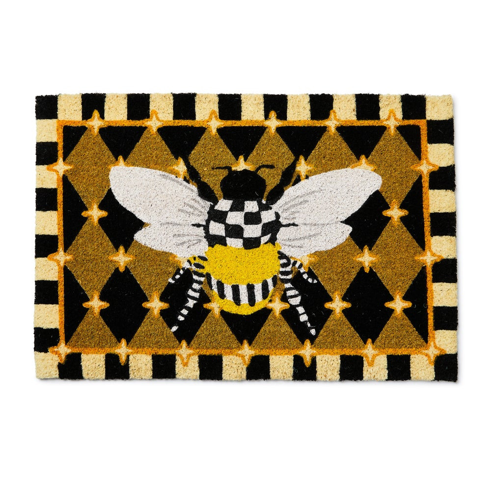 Honeycomb with Bees Entrance Mat | MacKenzie-Childs