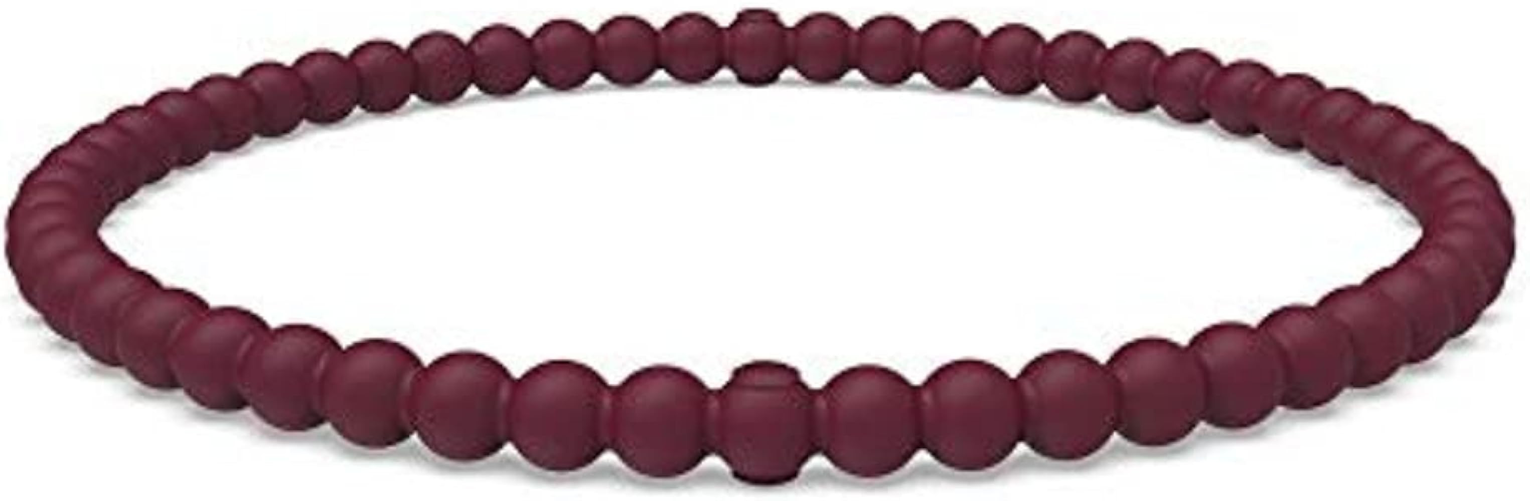 Enso Silicone Bracelet – Beaded Stackable Bracelet - Hypoallergenic Rubber Wristband – Comfor... | Amazon (US)