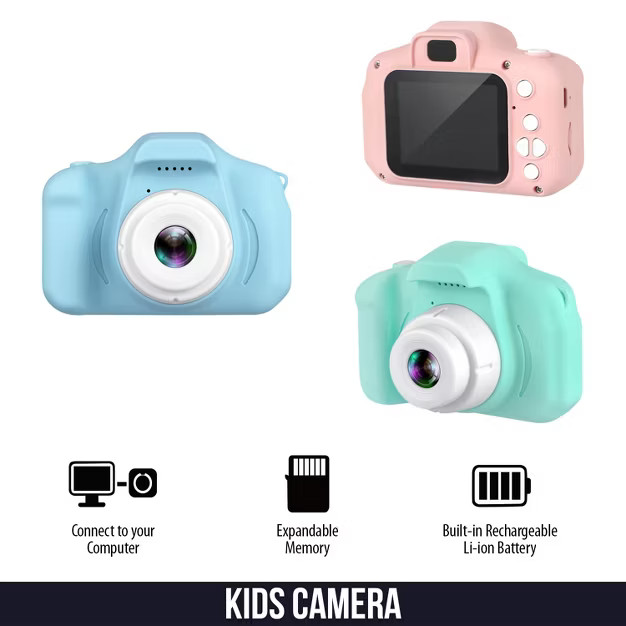 Dartwood Digital Camera for Kids - 2" Color Display Screen, 1080p 3-Megapixels, Micro-SD Card Slo... | Target