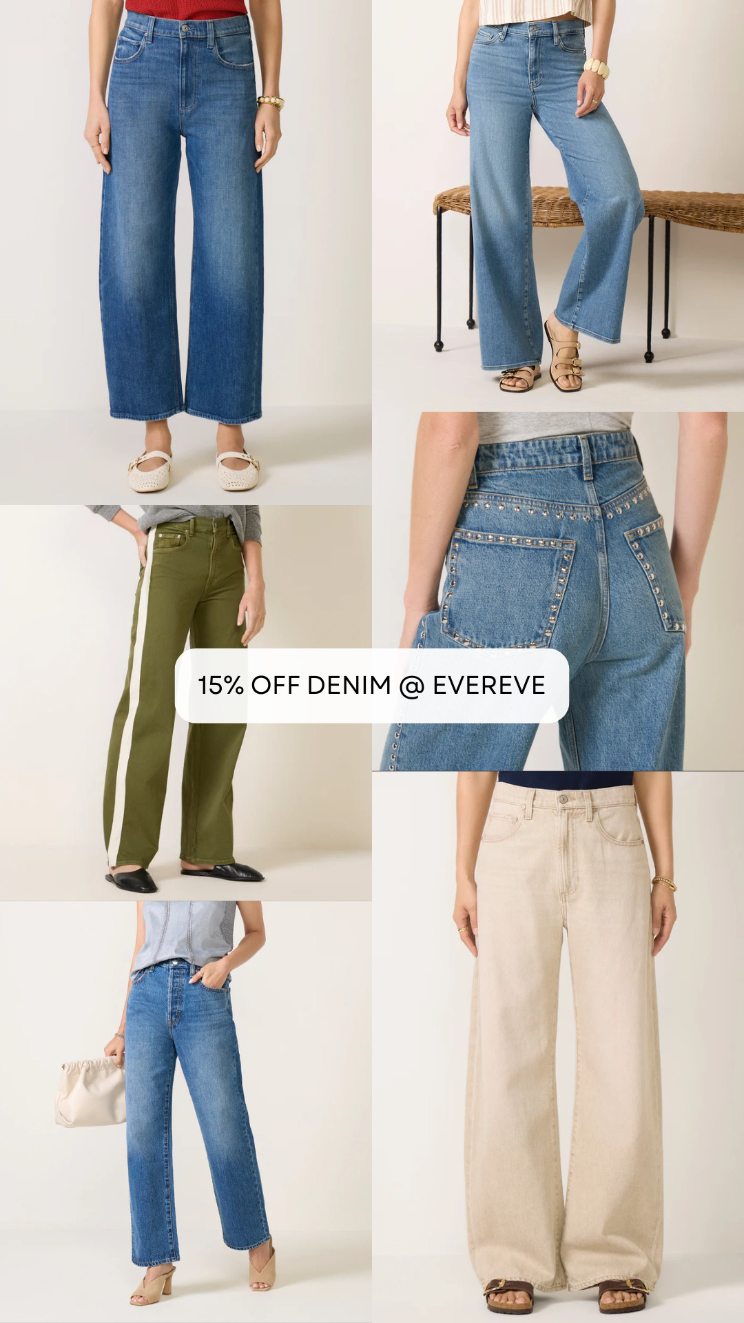 15% off denim from @evereve  

 #LTKSaleAlert