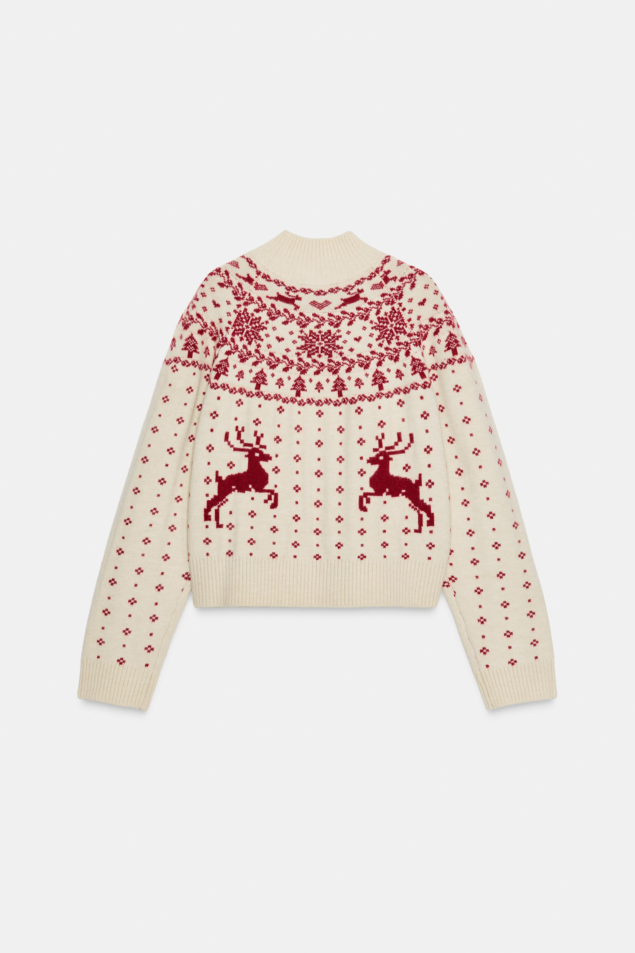 JUMPER KNIT JACQUARD CHRISTMAS | Zara UK