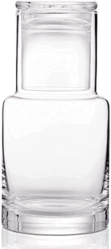 Lancici Bedside Carafe and Glass Set, Use Tumbler as Lid Night Water Carafe for Nightstand, Mouth... | Amazon (US)