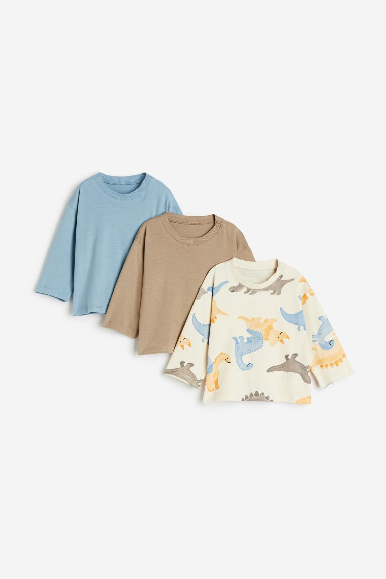 3-pack Cotton Jersey Shirts | H&M (US + CA)