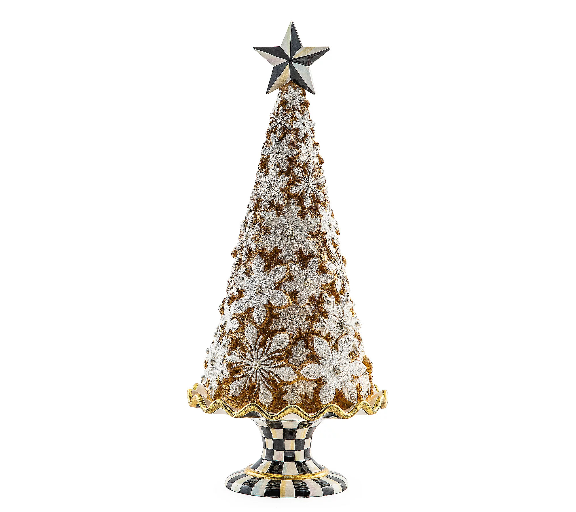 MacKenzie-Childs Gingerbread Snowflake Tree | QVC