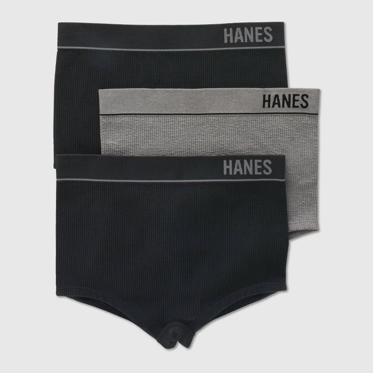 Hanes Originals Women's 3pk Ribbed Boy Shorts | Target