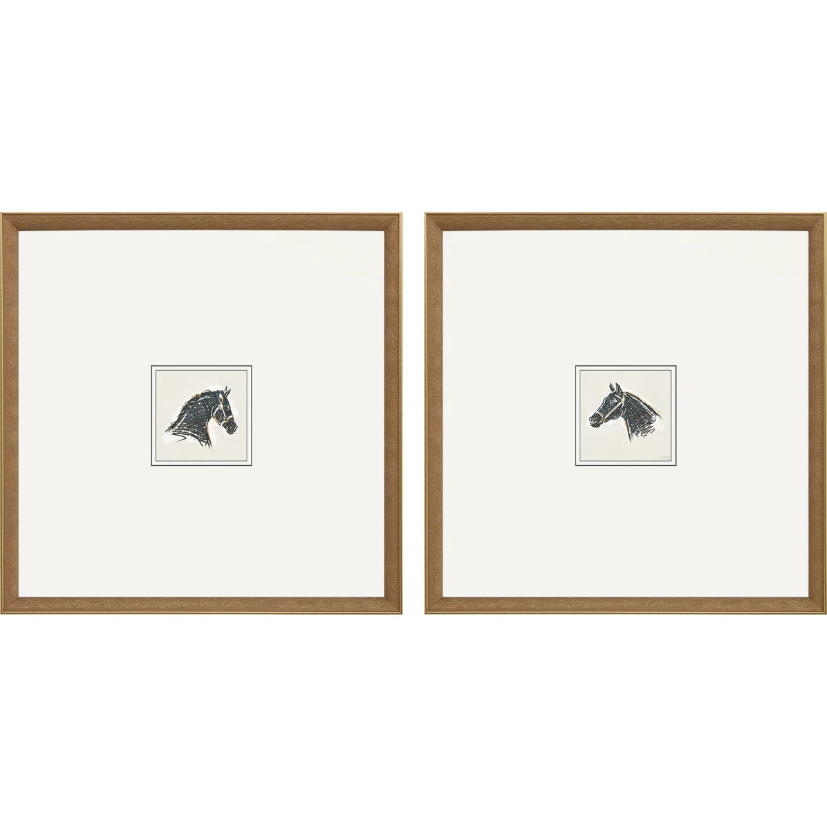 Bellmon " Equestrian Study " 2 - Pieces | Wayfair North America