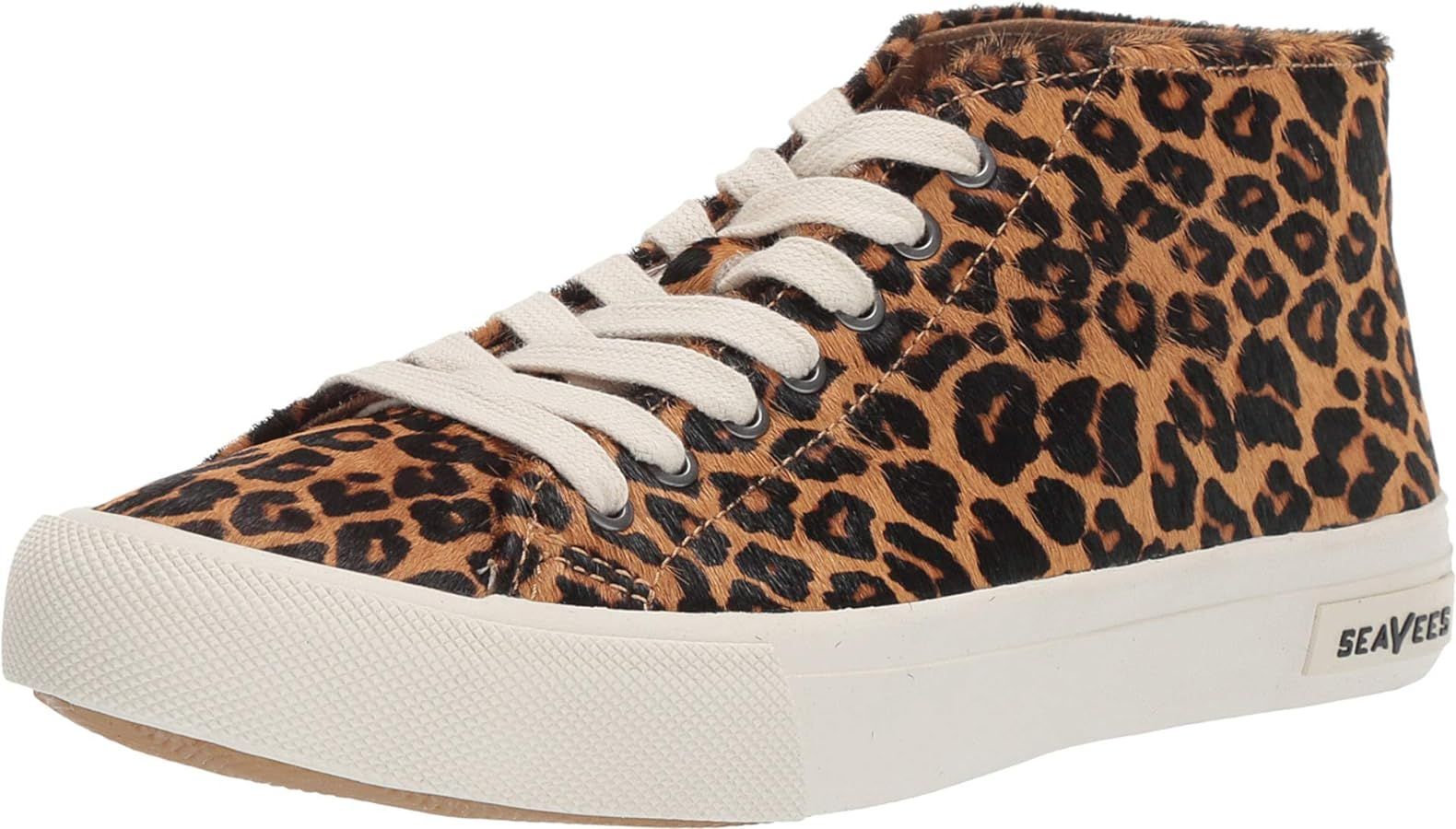 SEAVEES Womens California Special Mulholland Leopard High Sneakers Shoes Casual - Brown | Amazon (US)