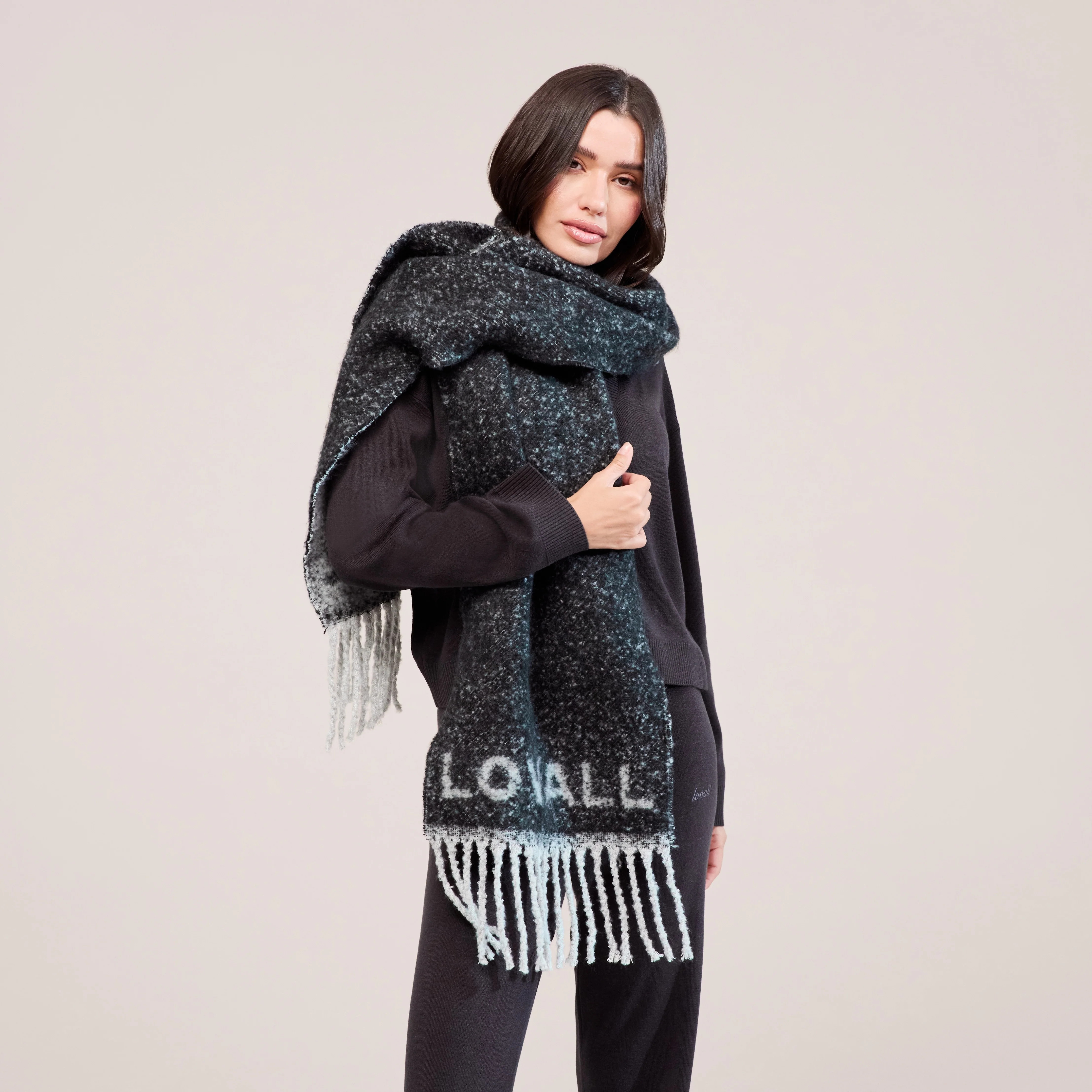 Woven Scarf | Black | LOVALL